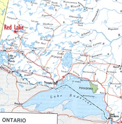 Northwestern Ontario - Select to Enlarge